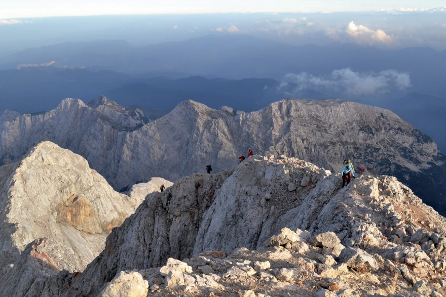 Vrcholový hřeben na Triglav, Julské Alpy