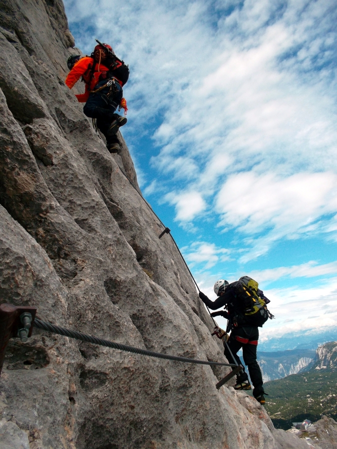 Ferratka je pěkně exponovaná, foto: M.Marková