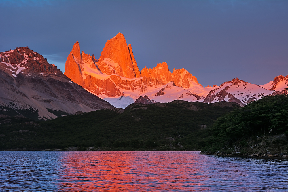 Patagonský západ slunce