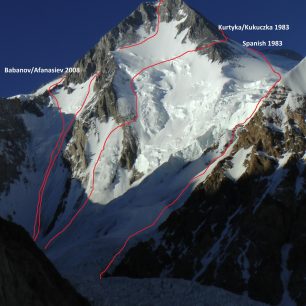 Náčrt prvovýstupu na Gasherbrum I