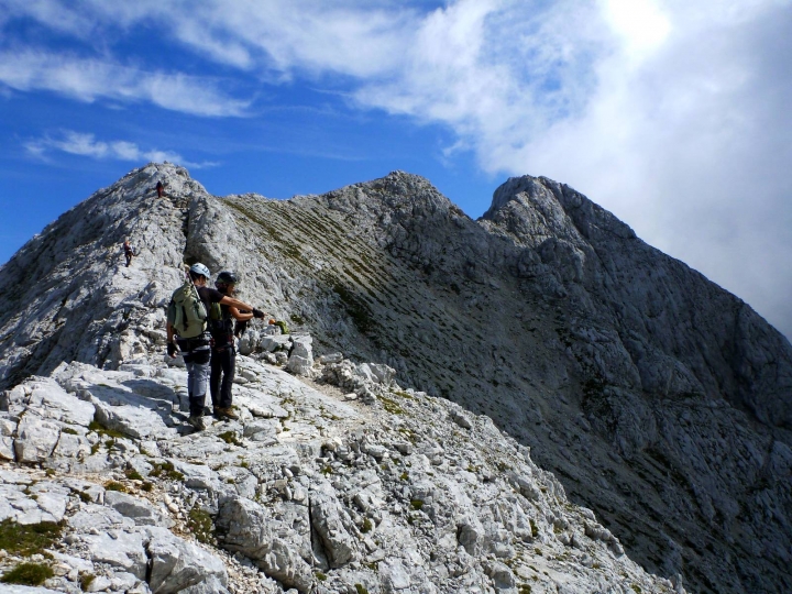 Výstup na Prisojnik (2547 m) v Julských Alpách. Foto Jan Laštůvka