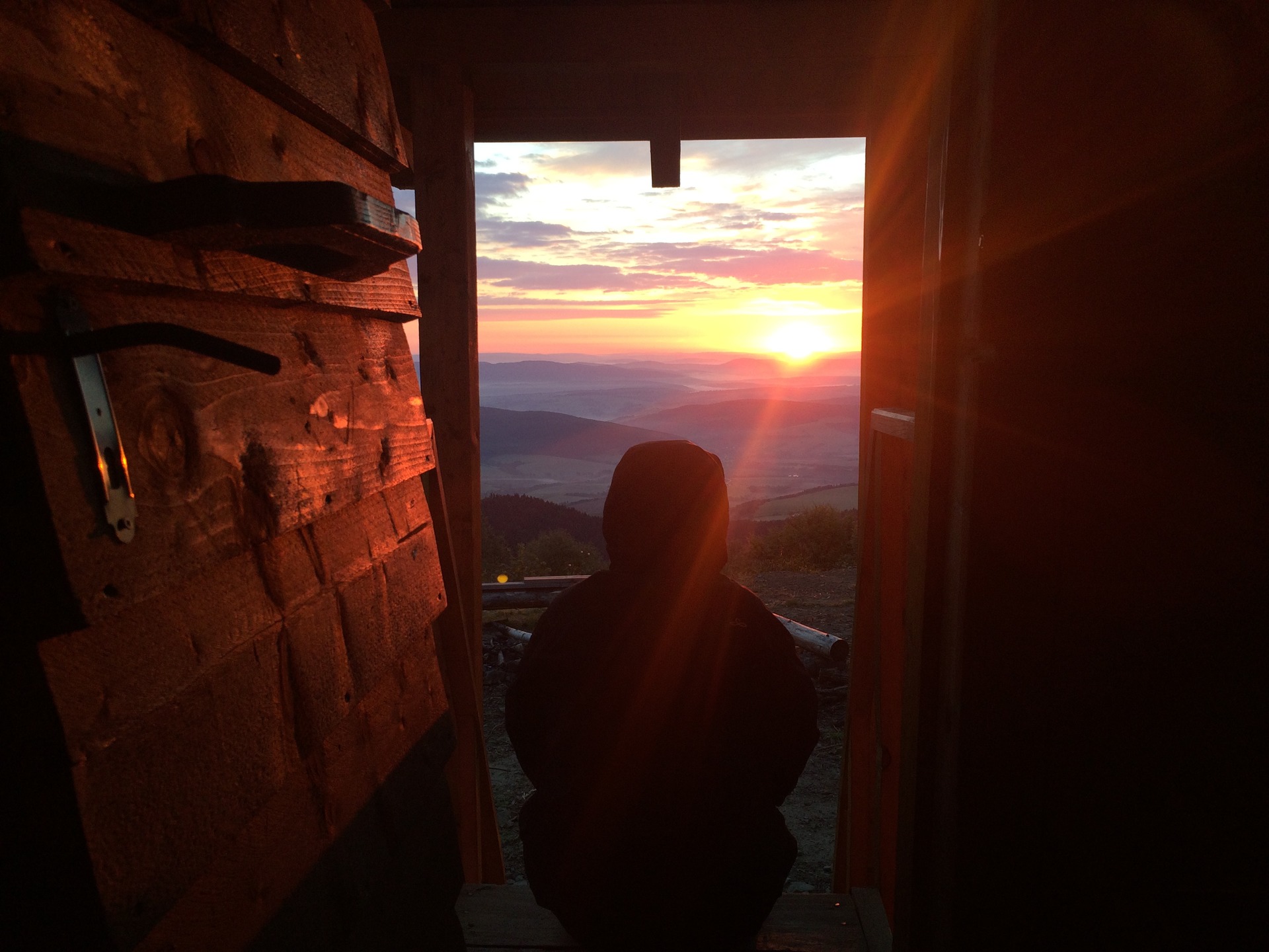 východ slnka na Žobráku