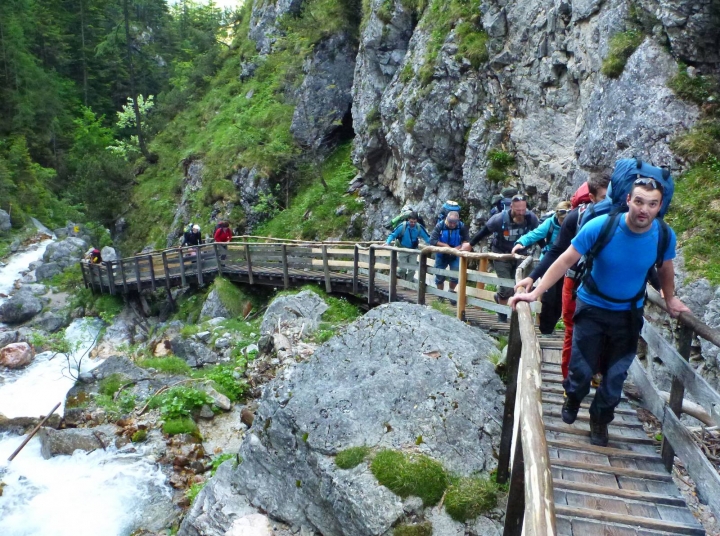 Jan Laštůvka, Stoupání stříbrnou soutěskou Silberklamm