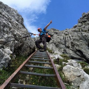 Michal Lollok, na žebříku