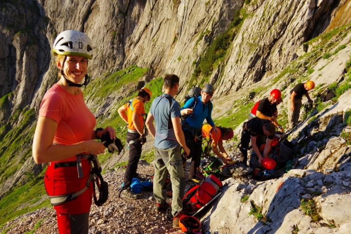 Petra Miškovská, pod feratou