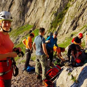 Petra Miškovská, pod feratou