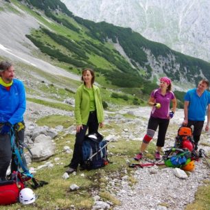 Petra Miškovská, přestávka na výstupu