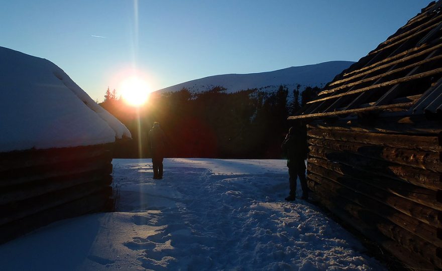 Západ slunce na Culmea Cionti (1615 m)