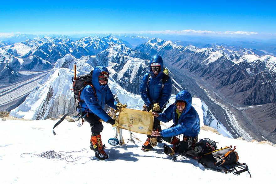 Česko-holandská expedice na vrcholu Chan Tengri, foto Martin Vorel