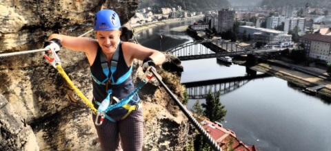 Ferata Memento HTW v Pastýřské stěně